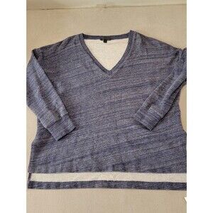J. Crew Blue V Neck Sweater Size Small